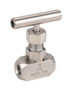 Stainless Steel Needle Valve - 3/8" - BSPP