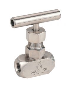 Stainless Steel Needle Valve - 1/4" - BSPP