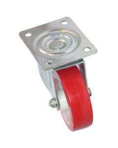 80mm - Poly Tyre - Swivel Plate Castor